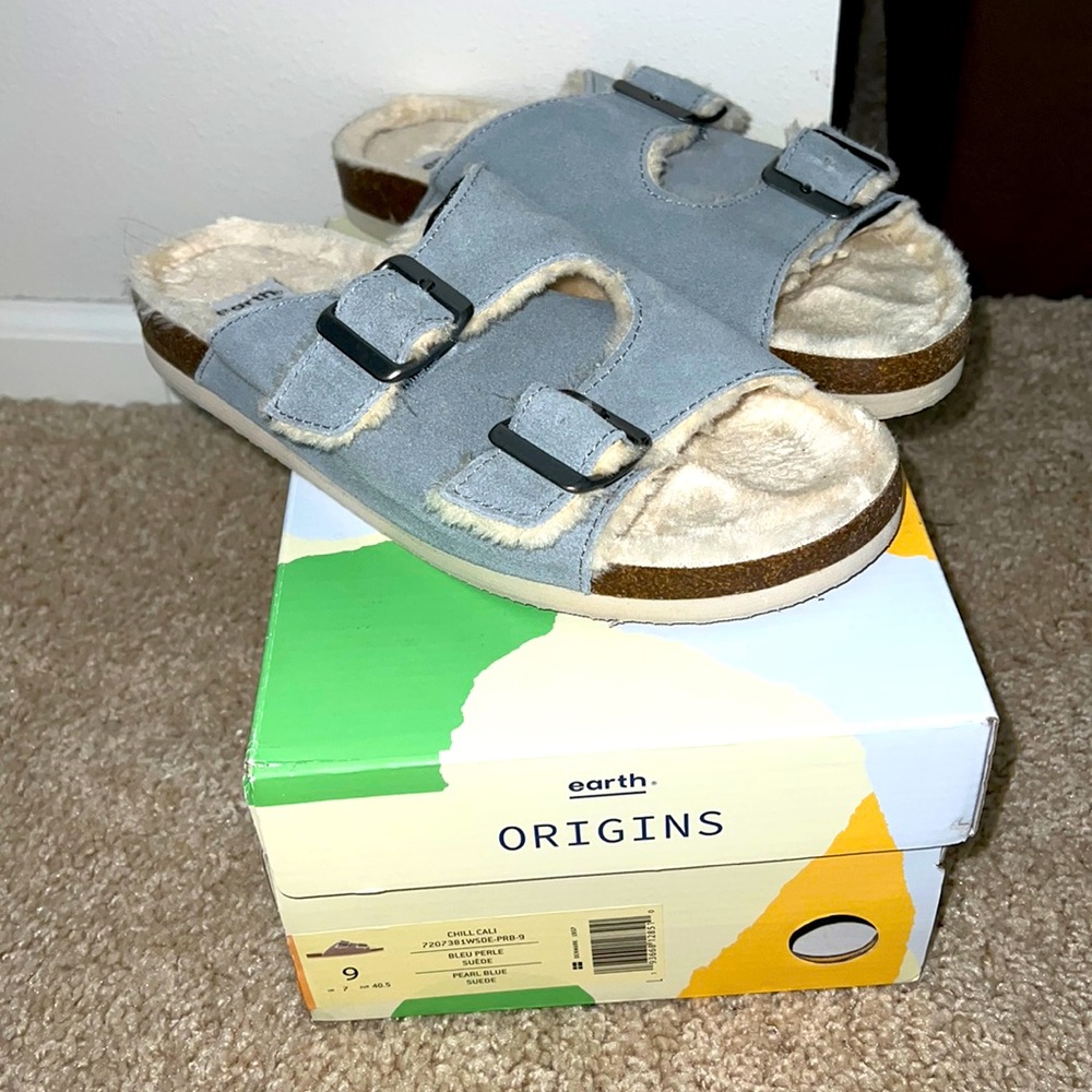 Earth Origins Chill Cali Blue Perle Sandaks Sz 9